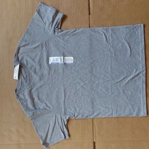 wonder nature Gray Cotton Blend Shirt Big Boy's Size XL 14-16 (Extra Large)